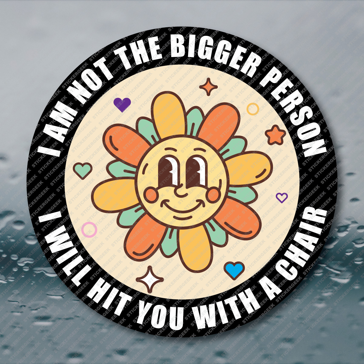 I Am Not The Bigger Person Funny Adult Humor Meme Prank Joke Gag Sticker 2IN