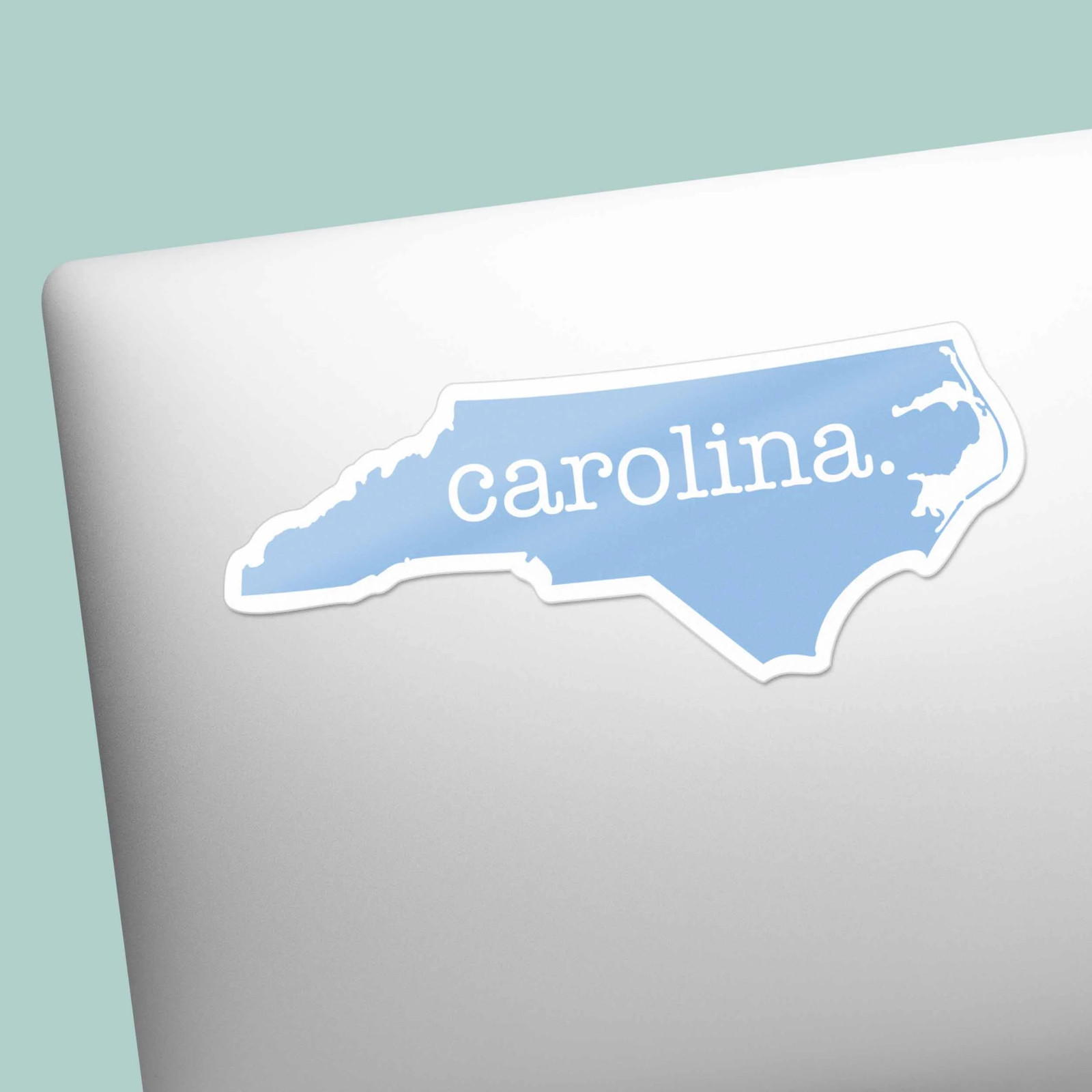 Light Blue North Carolina Sticker – Cute NC Decal