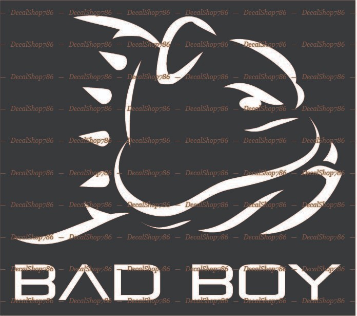 BAD BOY Heavy Equipment – Cars/SUV/Truck Vinyl Die-Cut Peel N' Stick Decals