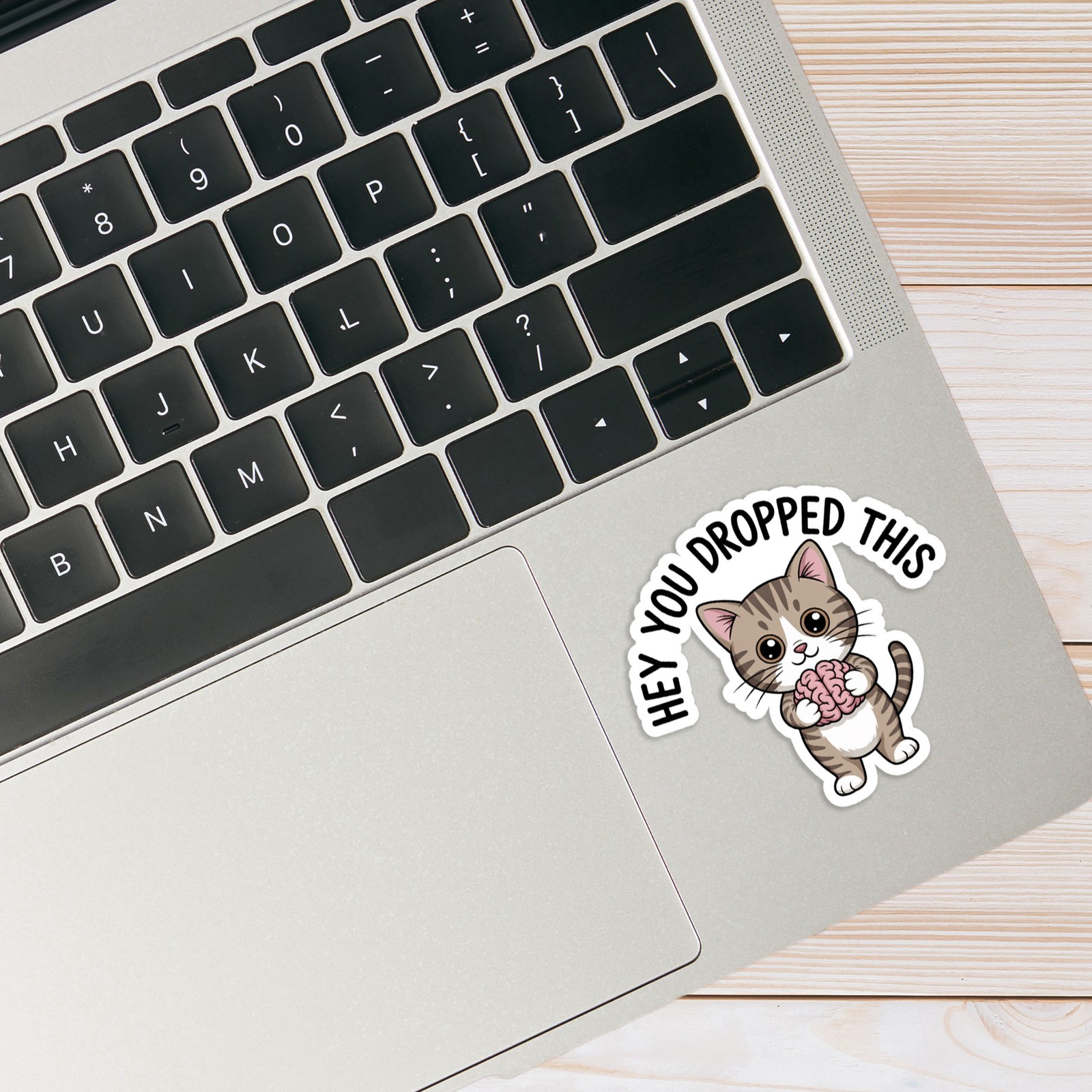 Hey You Dropped This Brain – Vinyl Decal Sticker – Car Window Laptop – #1787
