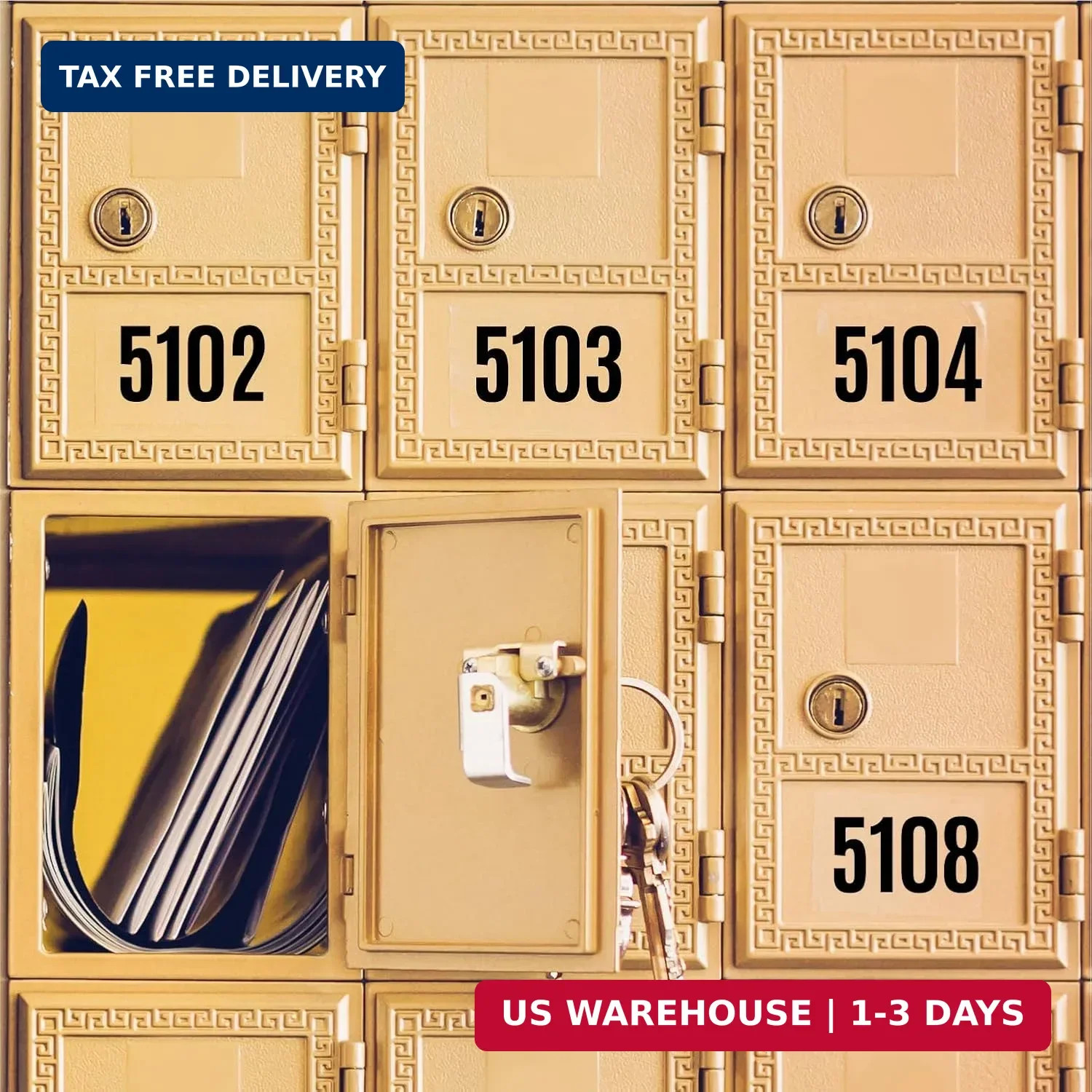 10 Sheets Mailbox Number Stickers 3 Inch – Self-Adhesive Vinyl Numbers 0-9 for