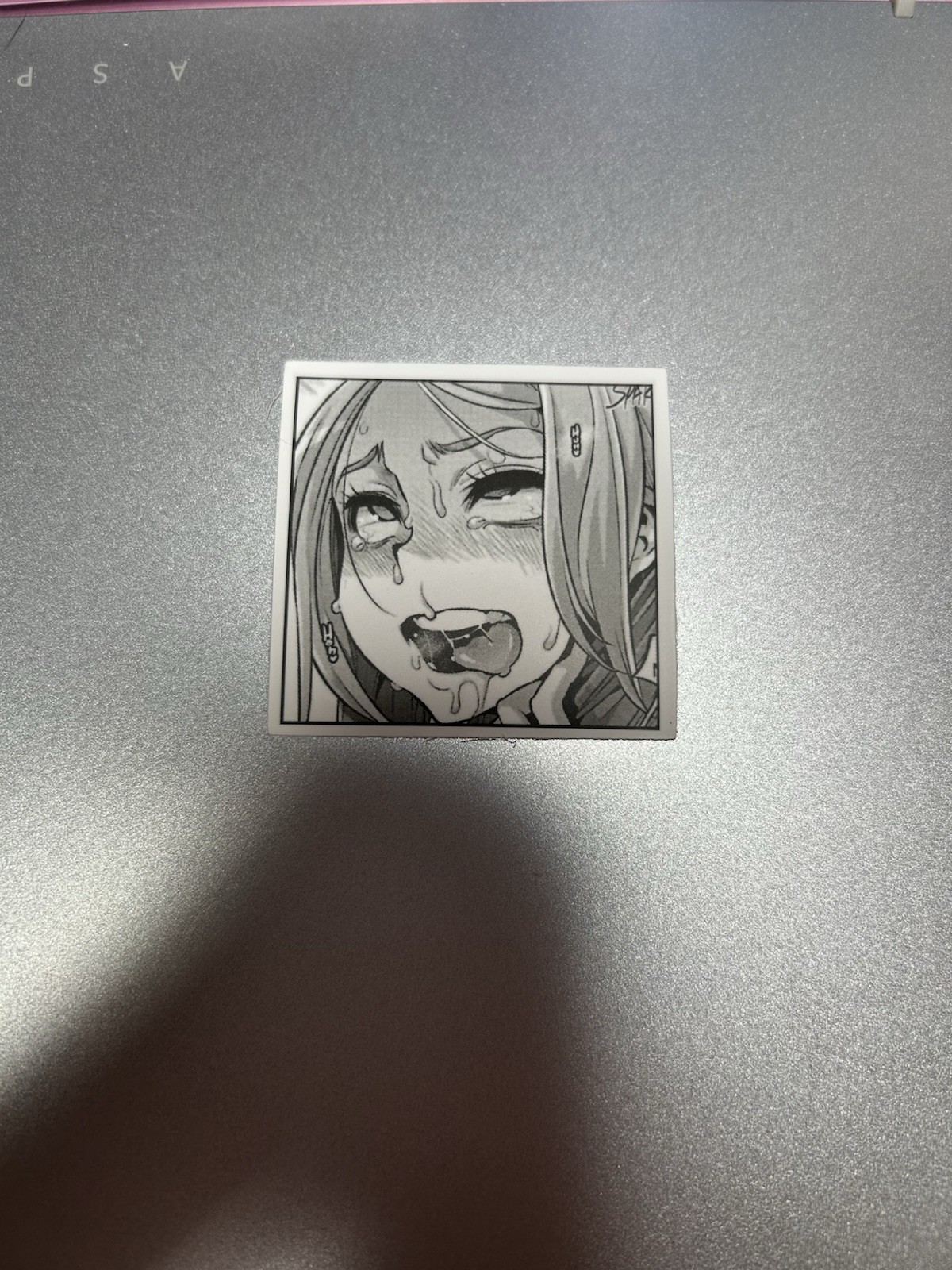 black and white waifu lewd sexy girls stickers #7