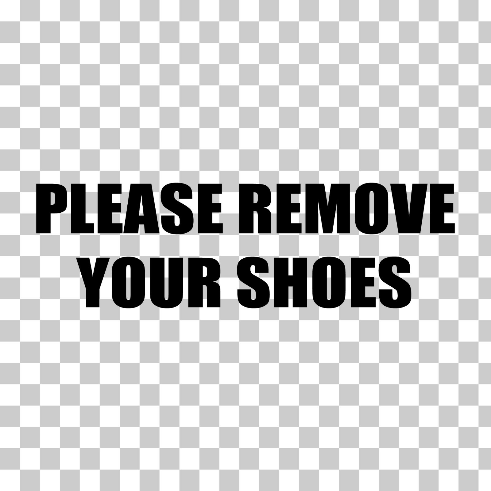 Please Remove Your Shoes Business – Retail – Home Custom Vinyl Sticker – Decal