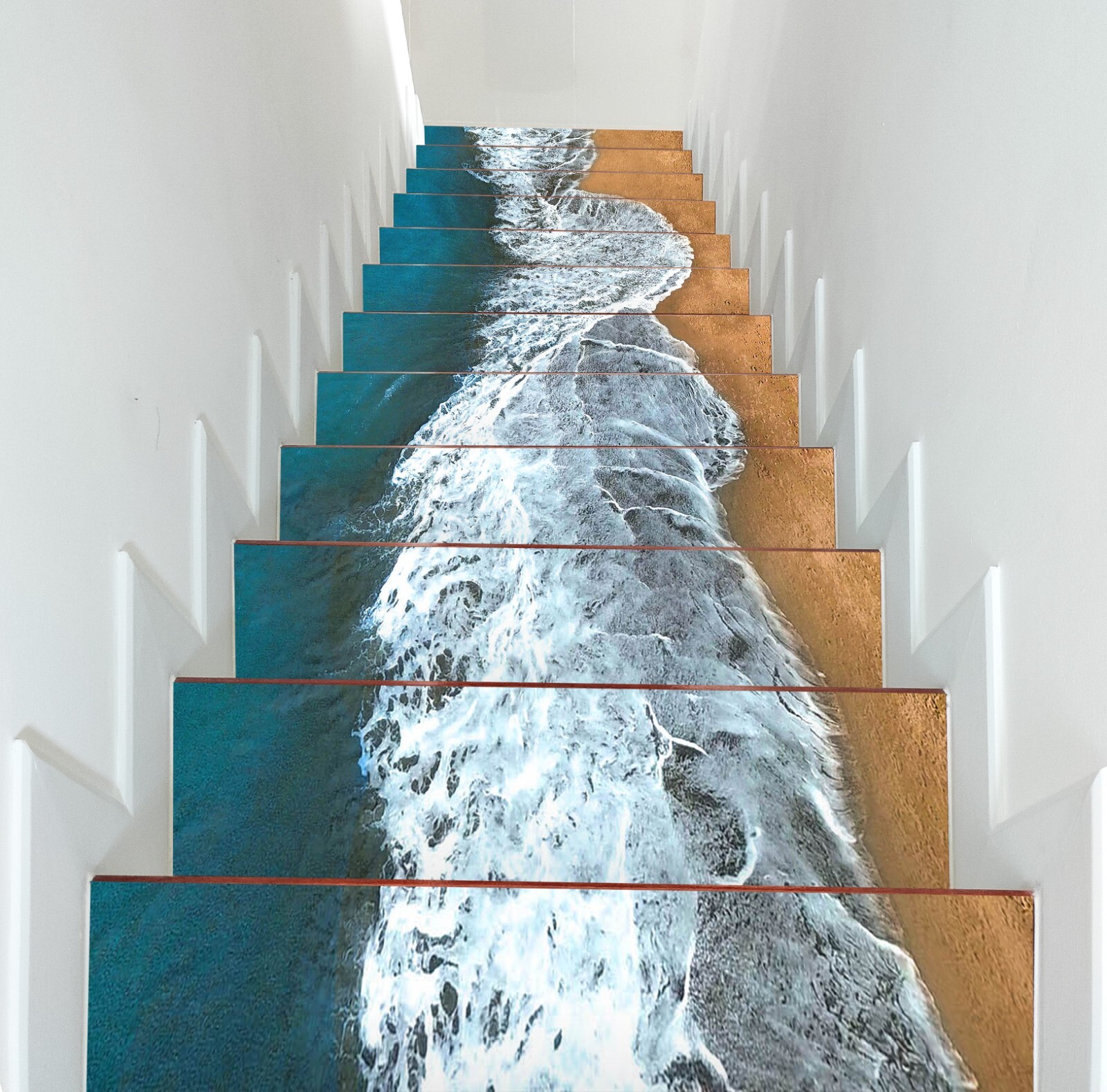 3D Charming Sea W142 Stairs Risers Decoration Photo Mural Vinyl Wallpaper Vera