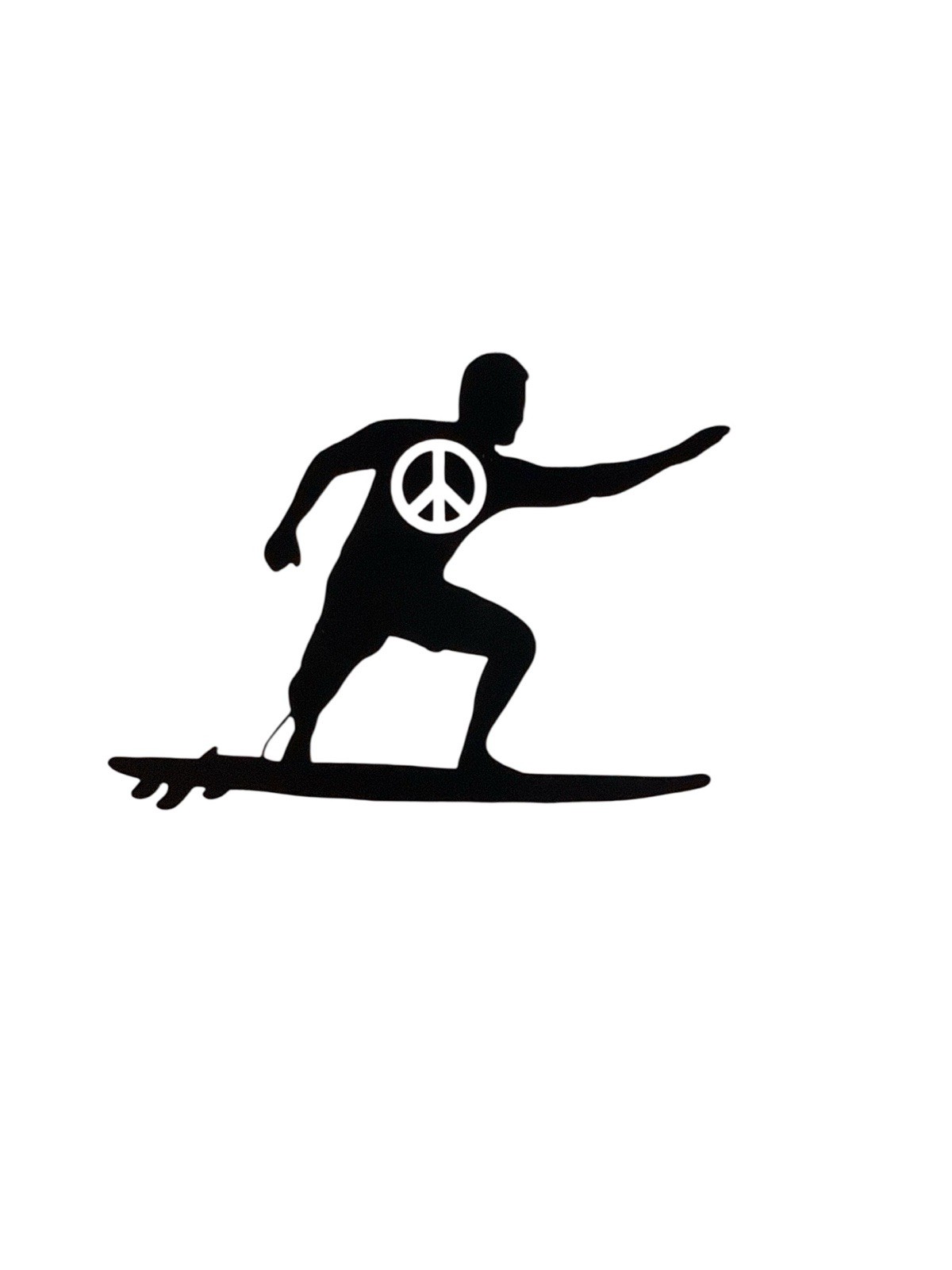 Surfer Peace Vinyl Decal for car Windows Laptops any smooth surface