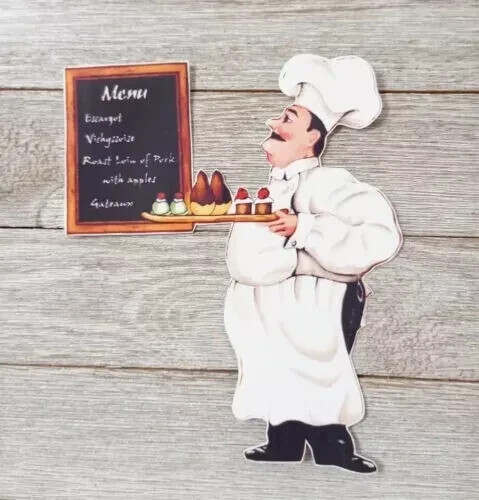 italian kitchen chef wall decal prepasted 4.5 inch chalkboard 1pc