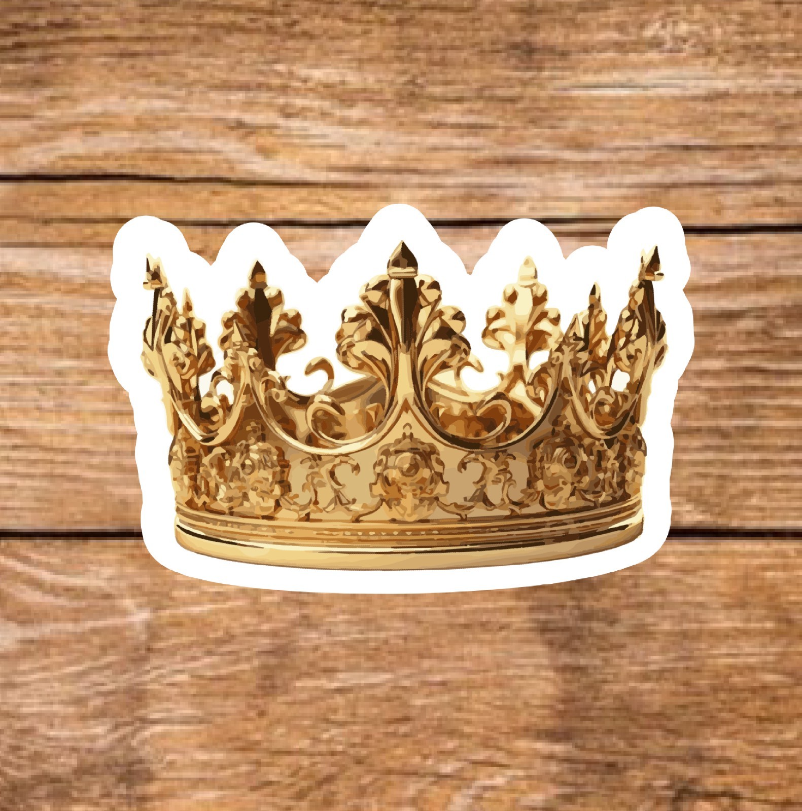 Royalty – 3 Pages (24 Sticker Set) 2in, Waterproof, Glossy Finish Vinyl.