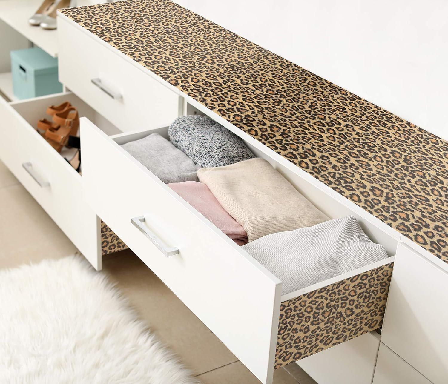 FAB12134 Leopard Adhesive Film, Neutral , Yellow