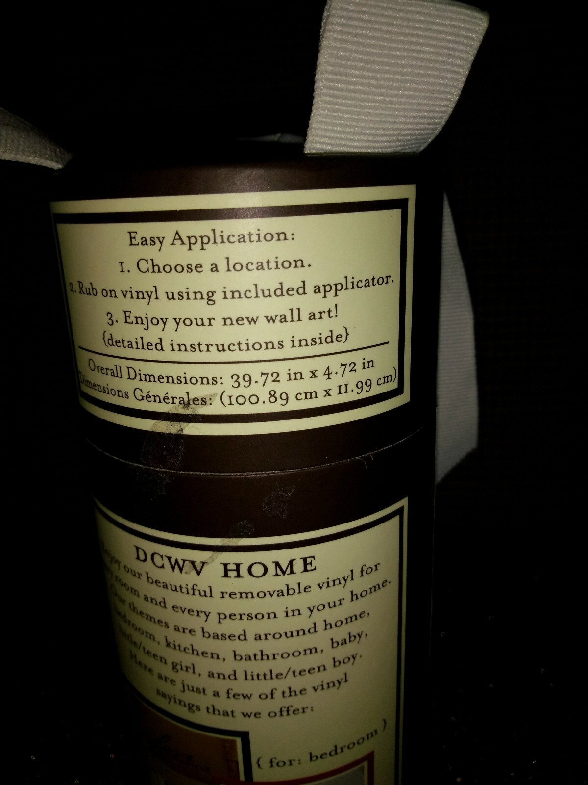 DCWV Home Vinyl Lettering "MAY OUR HOME KNOW JOY EACH ROOM HOLD" 39.72" x 4.72"