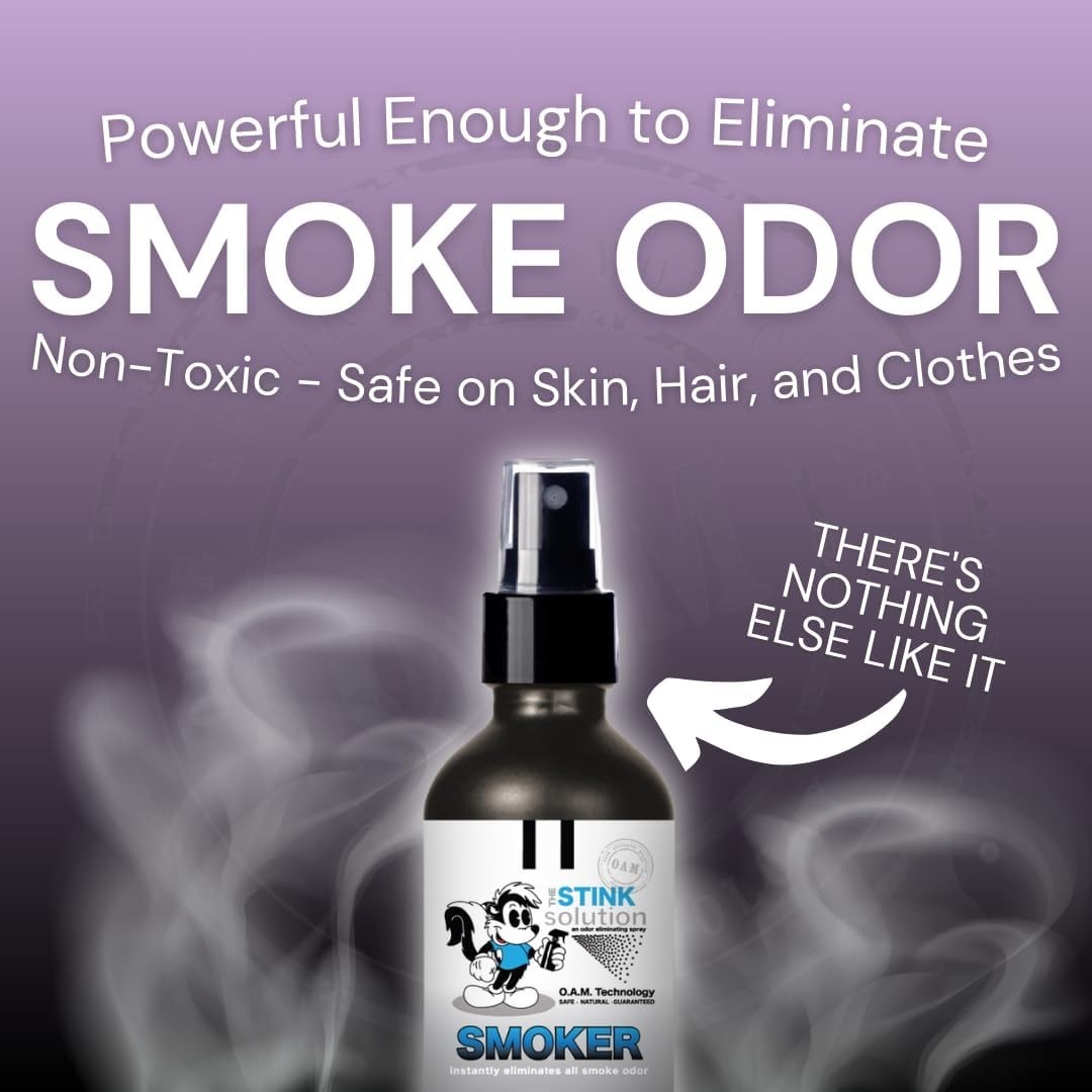 Smoke Odor Eliminator Spray for Home, Car, 16 Fl Oz (Pack of 2), Black