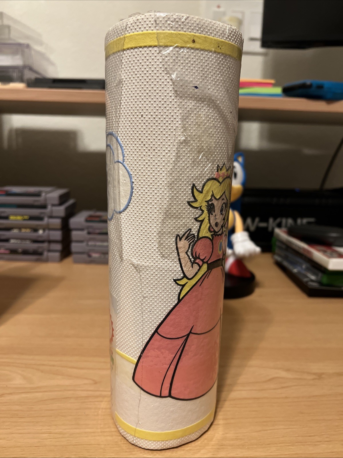 Nintendo Super Mario Vinyl Walltrim (1989) *Peach* New In Original Box 5 Yards