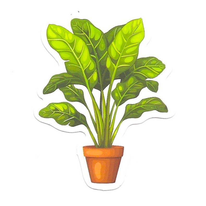 Vinyl Sticker Die Cut Banana Plant Decal Musa Tropical Houseplant Journal Cute