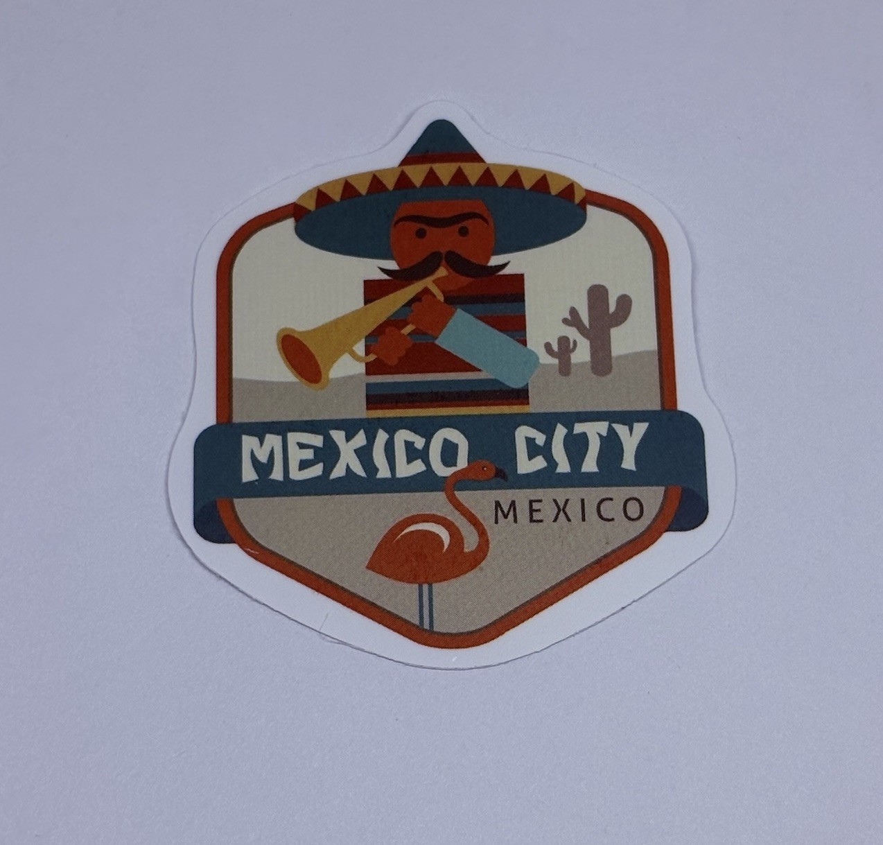 Mexico City Sticker Sombrero Travel Art Decal Vinyl Country Souvenir Matte Tc6