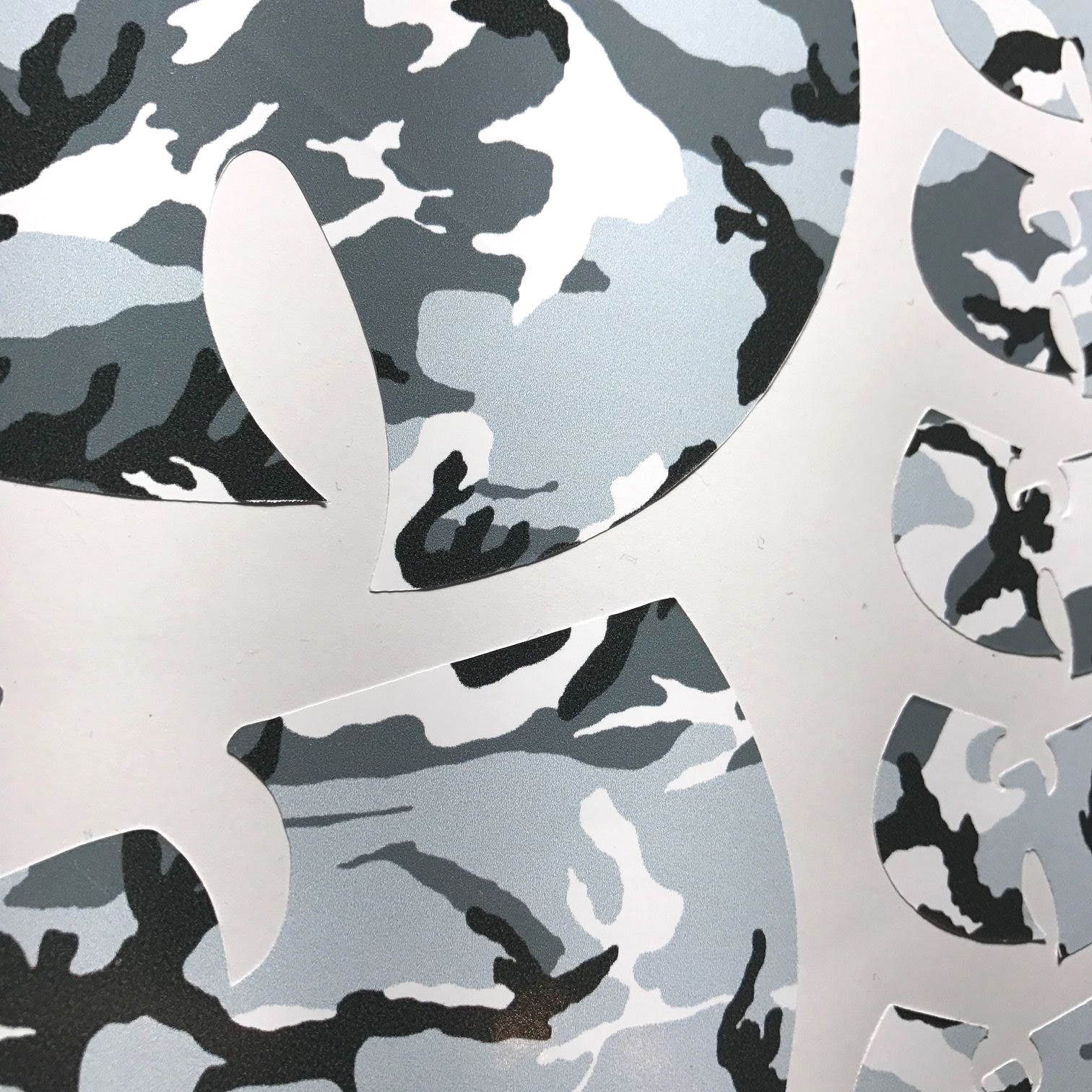 Wu Tang 5" & 1.5" Snow Urban Camo Vinyl Decal Sticker Set
