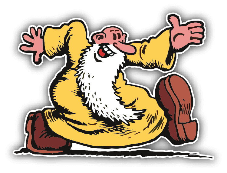 Mr Natural Cartoon Car Bumper Sticker Decal