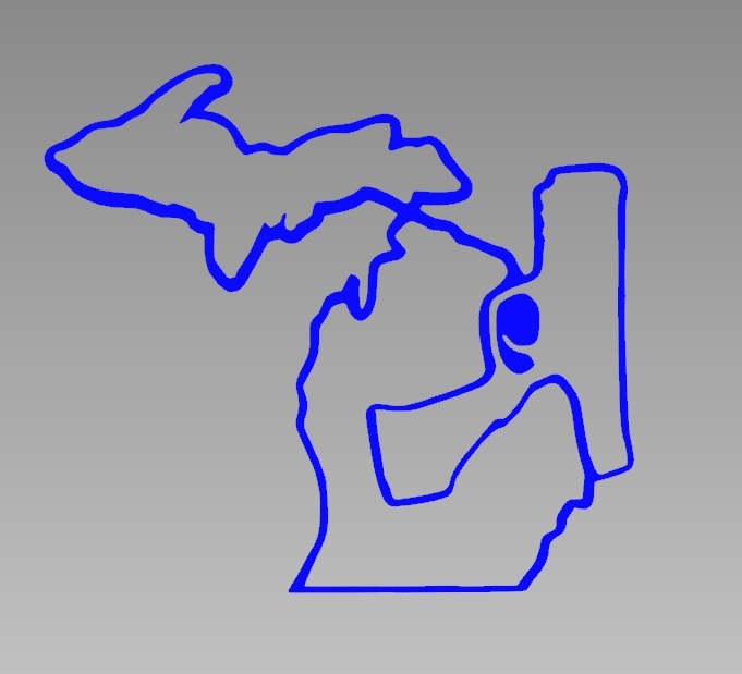 Michigan Bearing Arms Die Cut Window Sticker Decal – Multiple Colors
