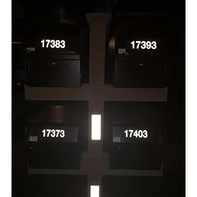 3 Size Reflective Mailbox Numbers Sticker 0-9 Self Adhesive Vinyl Waterproof USA