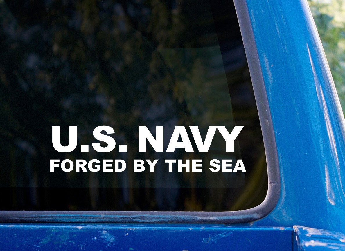 United States Navy vinyl sticker decal – Forged by the Sea US