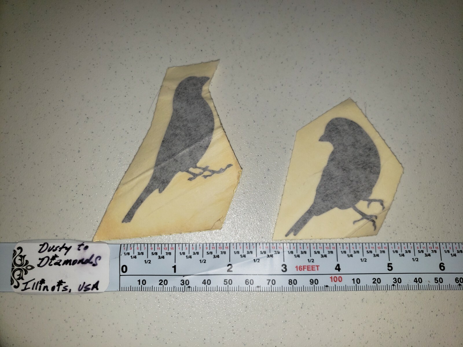 Vinyl Black Decal Tree Branch Bird Leaf Flower Sticker Extra Large 14" x 13" New
