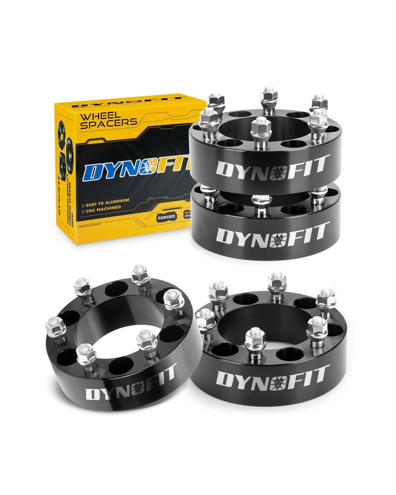 dynofit 6×5.5 Wheel Spacers 2 Inch Compatible with Toyota Tacoma, 4Runner, FJ…