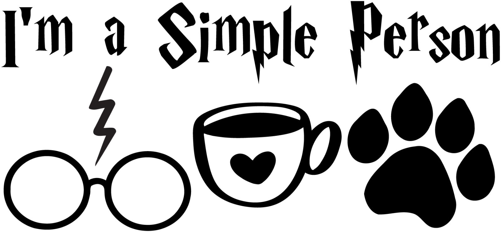 Simple Person Decal Sticker – Magical Car Decor – 6555