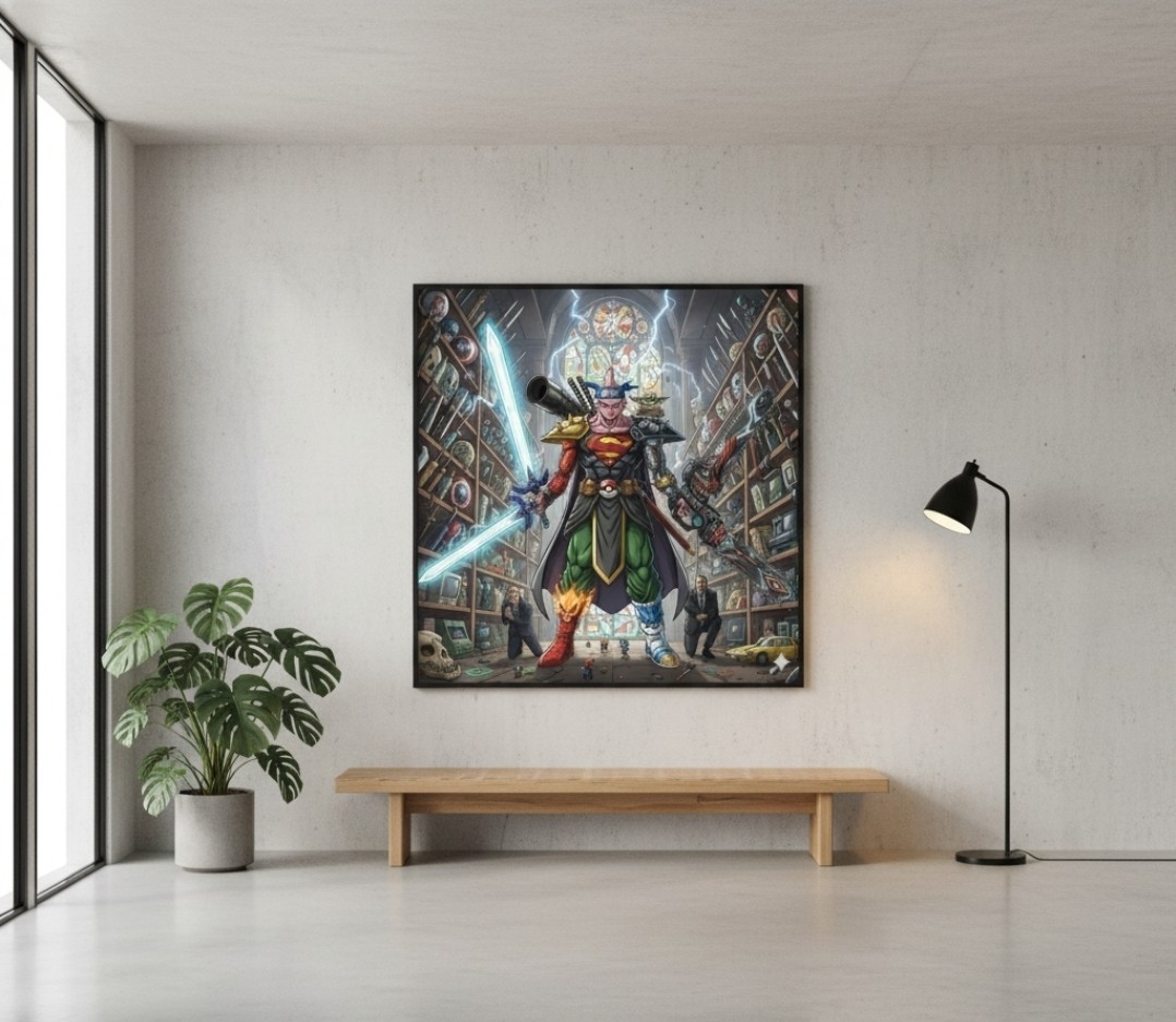Fabric Cotton Pop Culture Poster Collection Majin Bu Multiverse Hero Absorbé