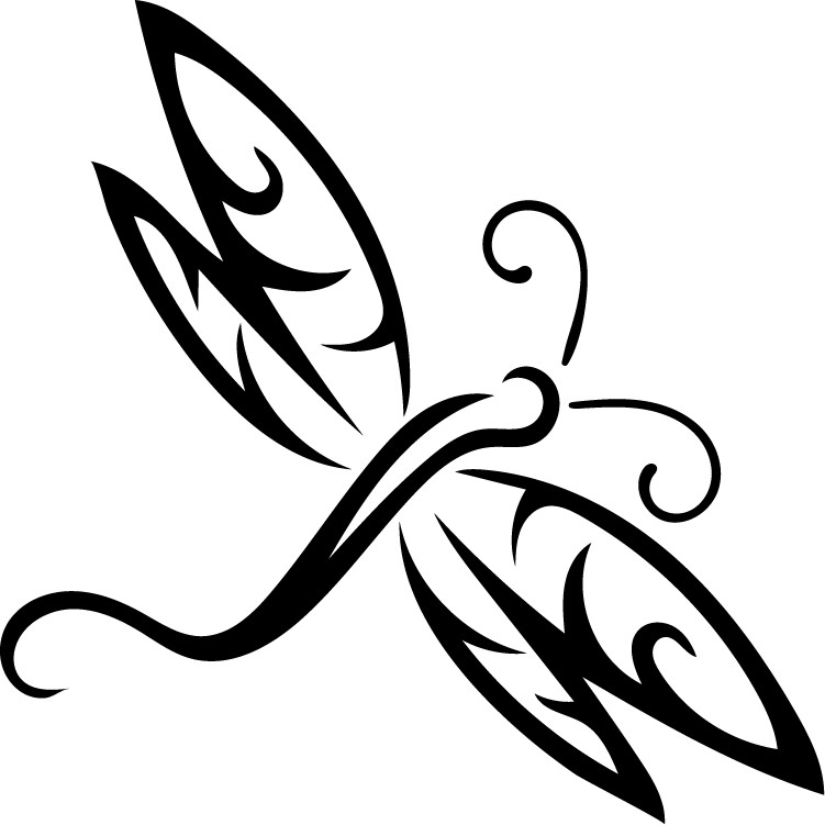 Dragon Fly Die Cut Decal – No Background Made in USA Multiple colors
