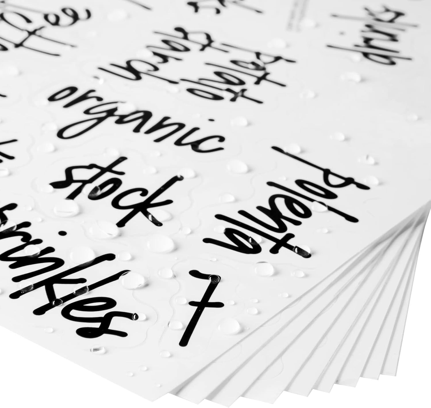 Water-Resistant Vinyl Jar Labels – Kitchen Organization