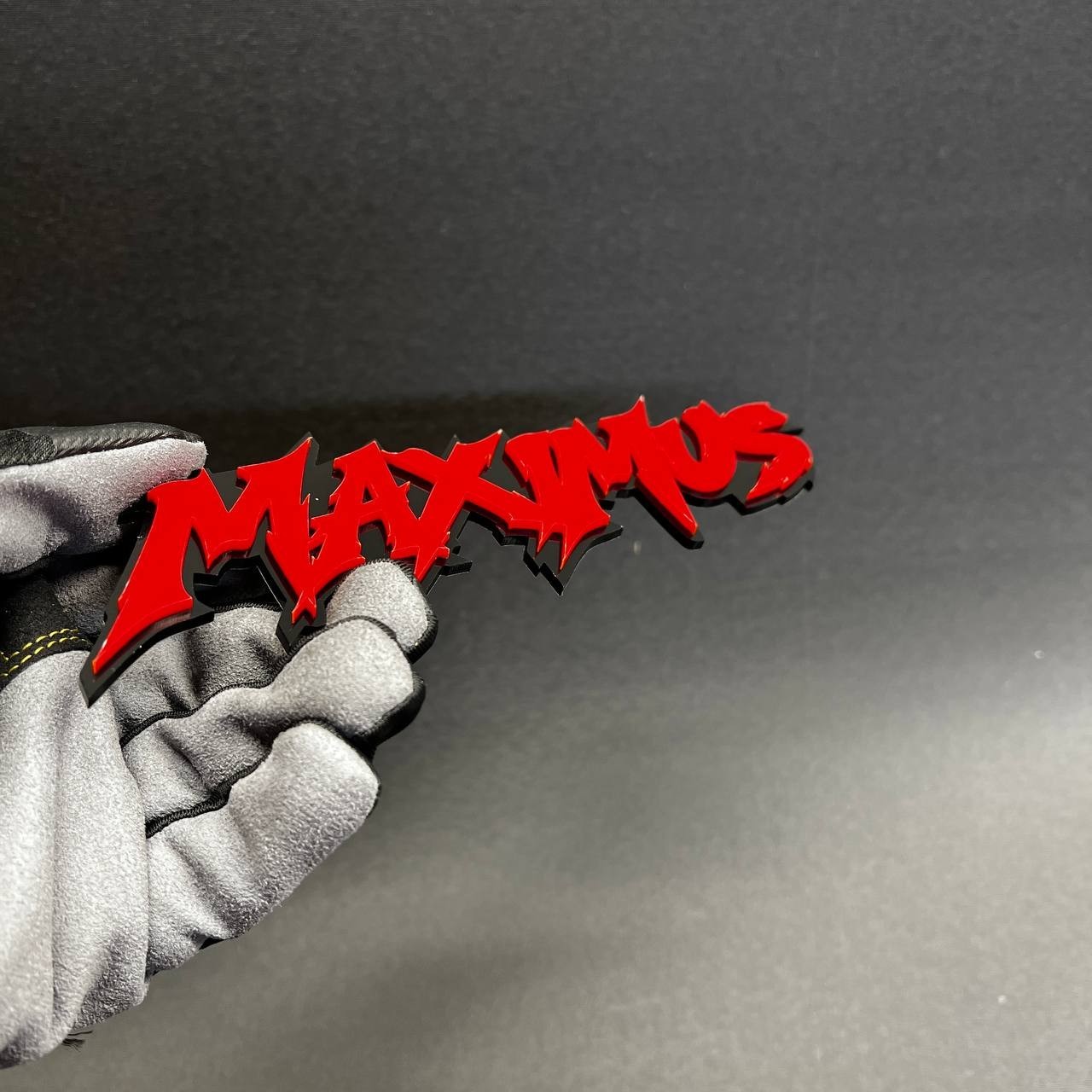 1PC MAXIMUS Custom 3D Text Car Badge Fender Emblem Tailgate Toolbox Decal