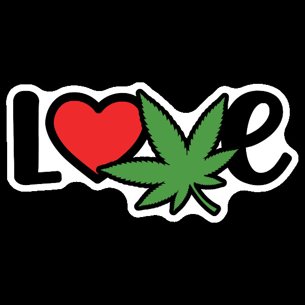 High Vibe Valentine Sticker Stoner Vinyl Decal UV Safe Weatherproof 420 Gift