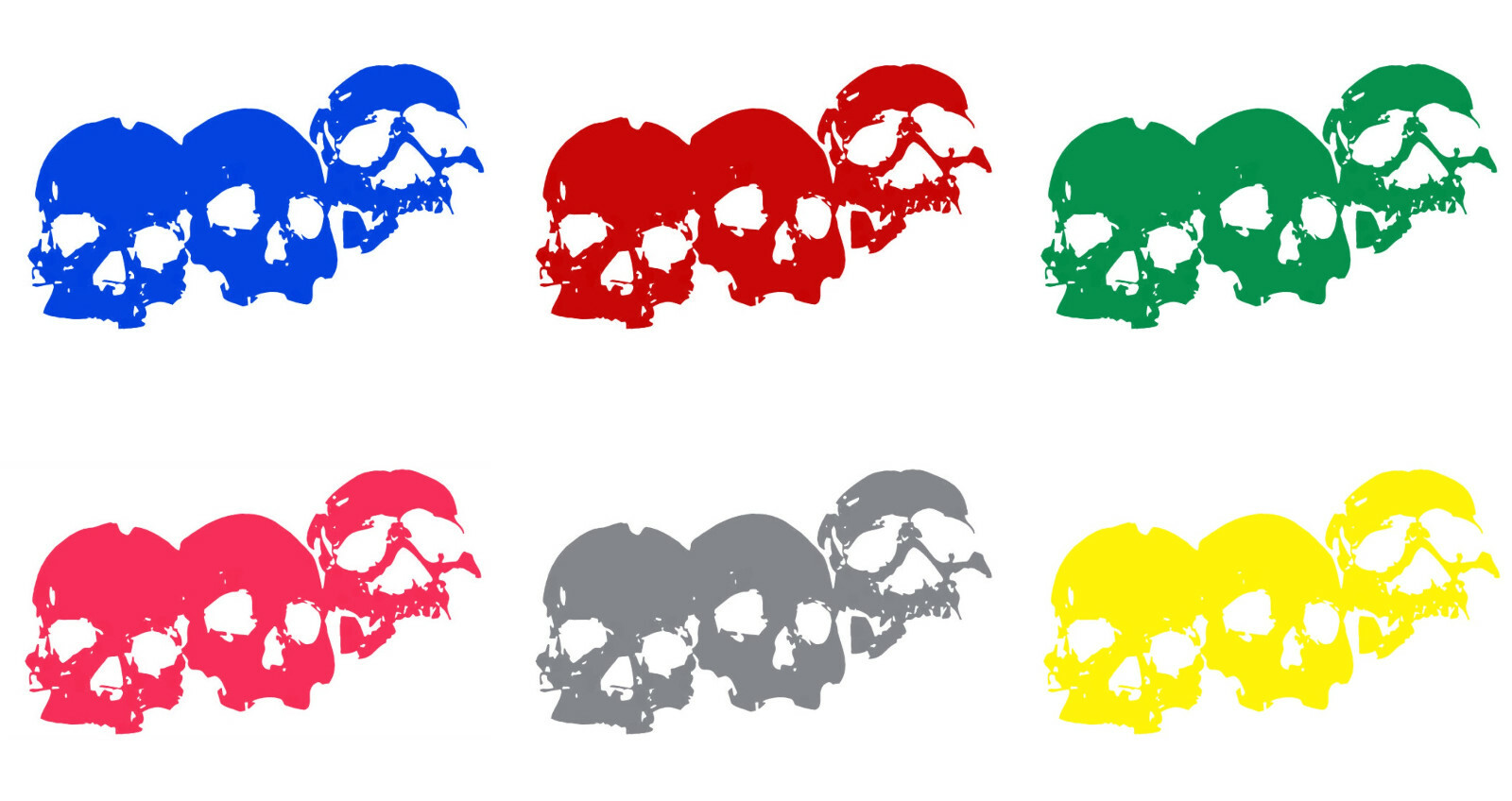 Vinyl Decal Sticker Car Truck Laptop – Horror Zombie Halloween Skull Group v3