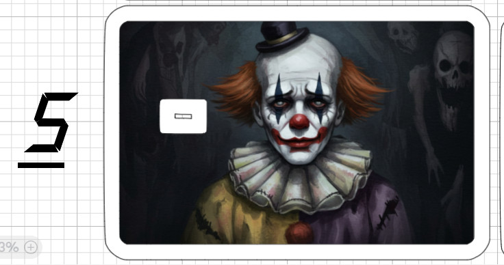 Killer Clown Credit Debit ATM Card Skin Sticker Circus Demon Evil Ghost Knife US