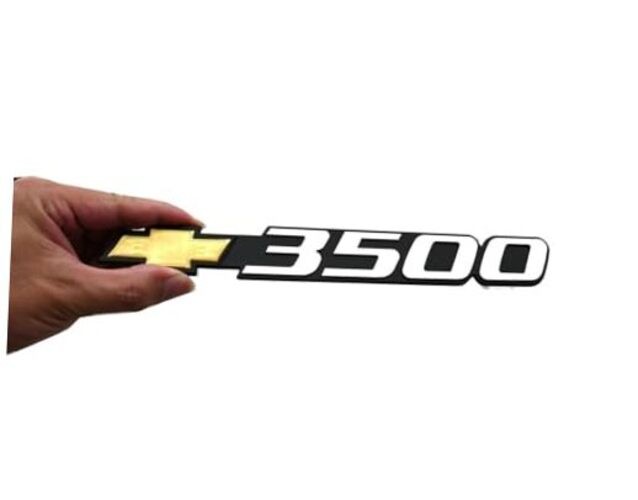 1Pc 01-07 Silverado 3500 Bowtie Emblem 3D Badge with 3M Adhesive Nameplate
