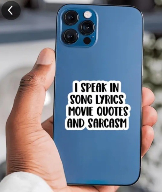 I Speak in Song Lyrics Movie Quotes and Sarcasm Vinyl Decal