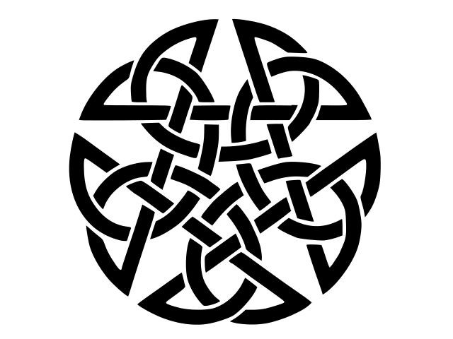 PENTAGRAM CELTIC KNOT WICCA DRUID PAGAN Vinyl Decal Car Wall Sticker CHOOSE SIZE