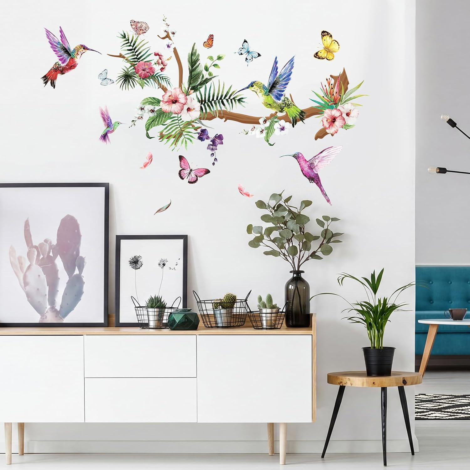 3 Hummingbird Wall Decals Vinyl Stickers – Removable Home Decor