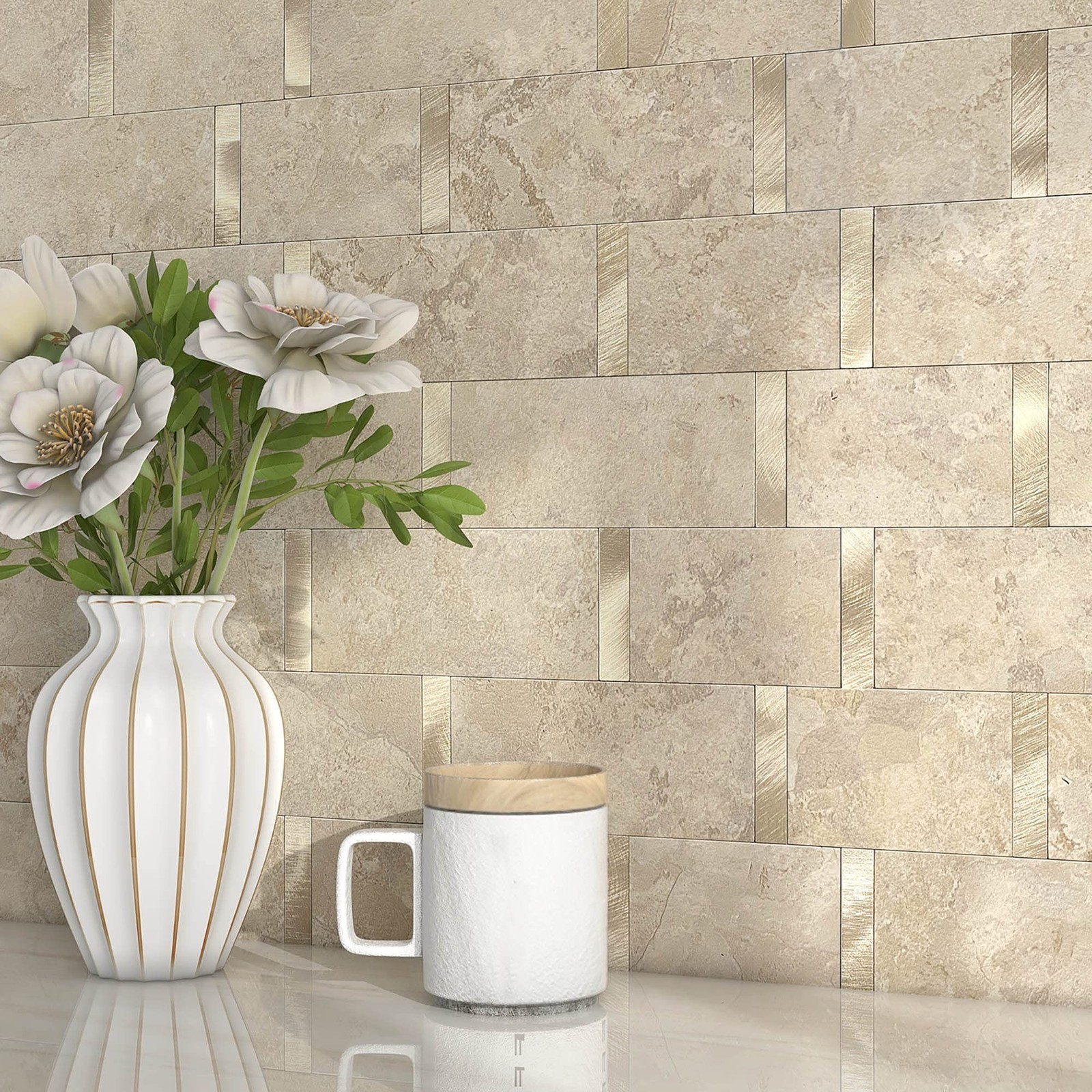 Matte Kitchen Subway Tile Peel and Stick Backsplash Self-Adhesive Bathroom Wa…