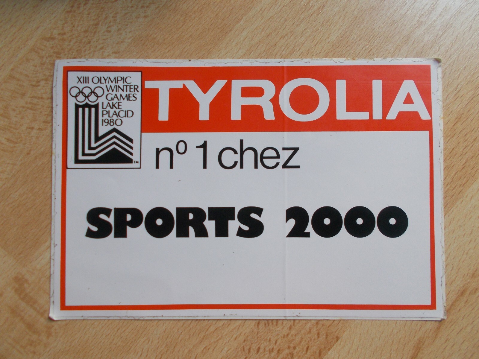 Sticker Games Olympics Lake Placid 1980/Tyrolia/SPORTS 2000