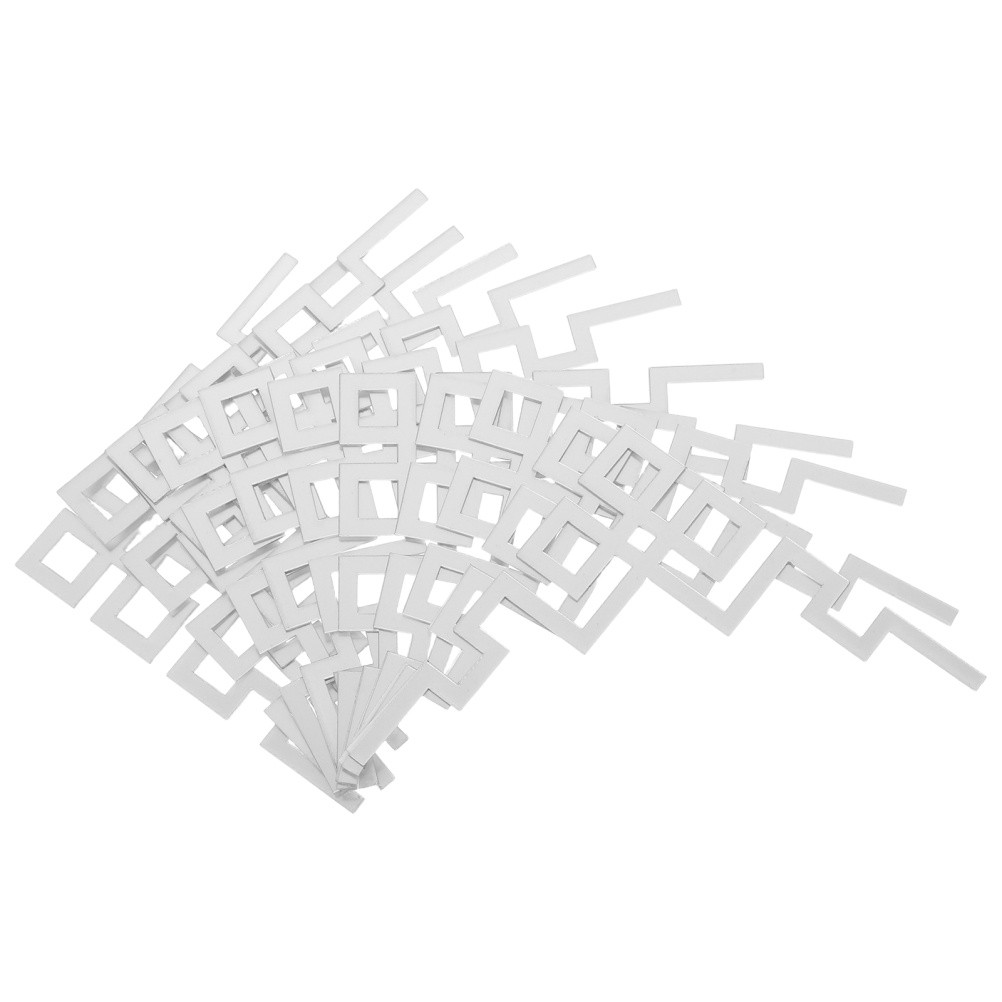 12 Pcs Acrylic Hollow Mirror Tiles Wall Applique Corner Stickers Self Adhesive