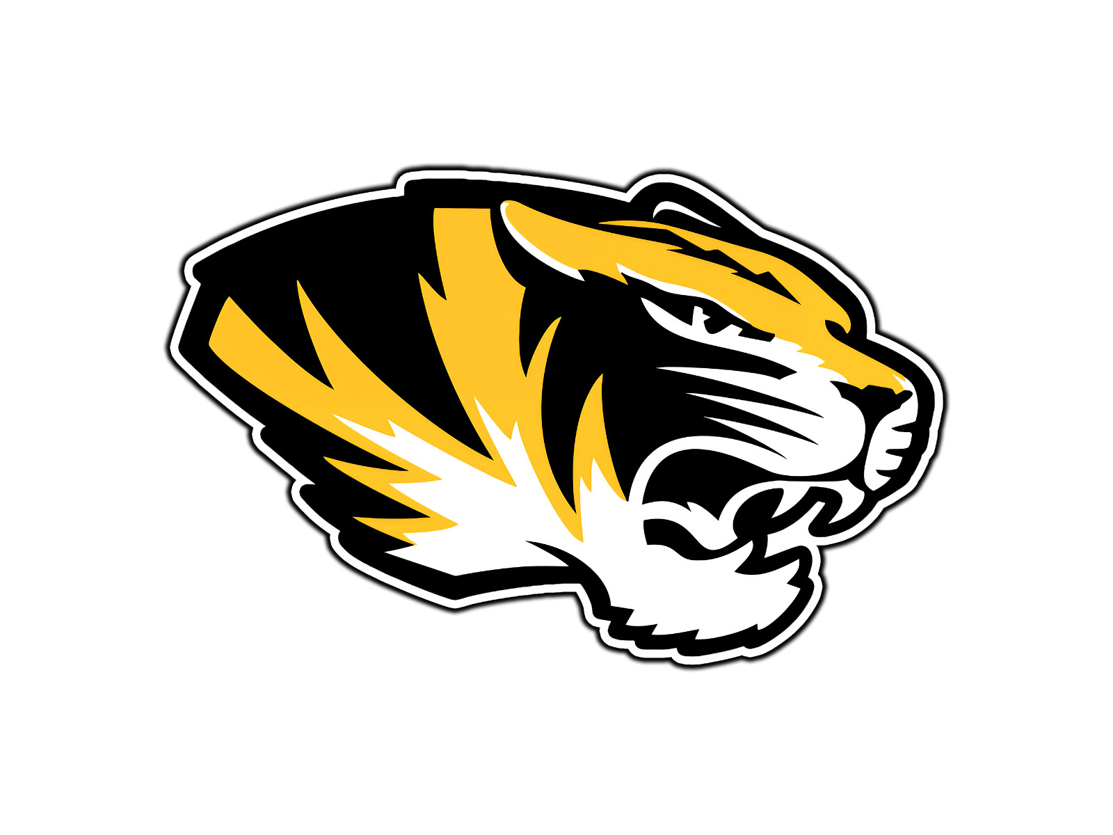 #0333 Missouri Tigers Mascot Logo #1 Waterproof Vinyl Sticker Decal Die-Cut