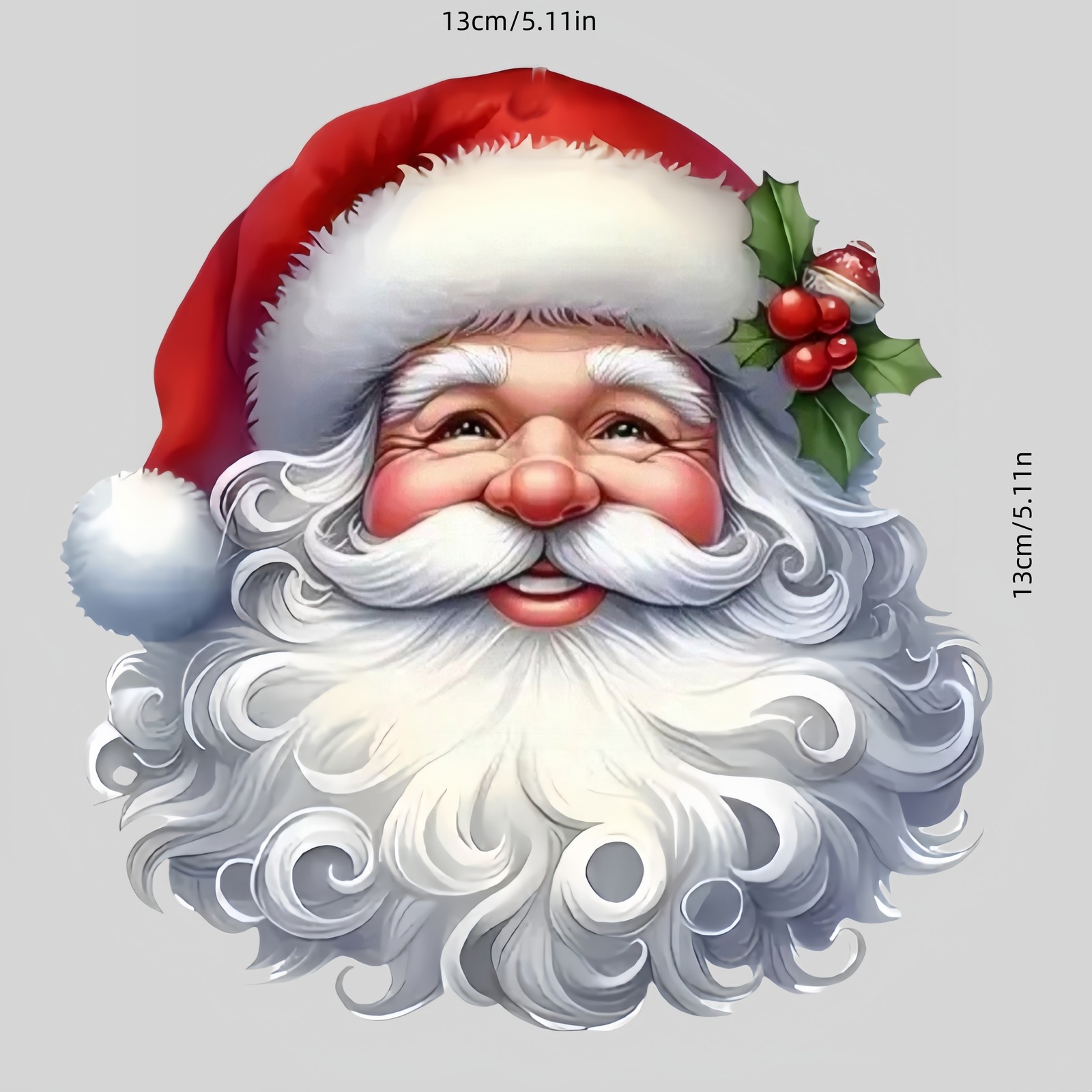 Lightweight User Friendly Maneuverable Decorative Waterproof Santa Claus Sticker