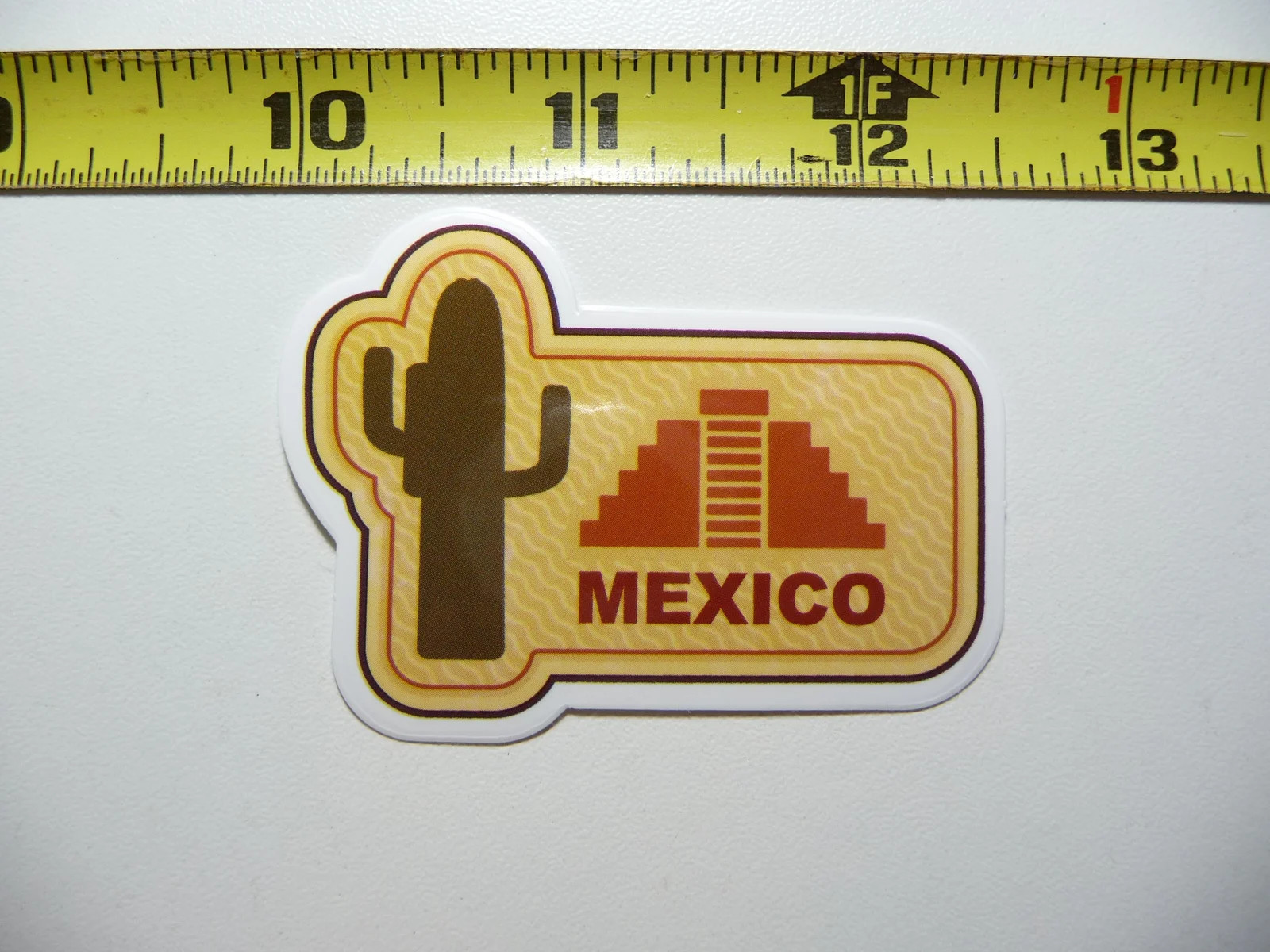 MEXICO PYRAMID CACTUS AZTEC MAYAN SMALL STICKER DECAL TRAVEL VACATION ON HOLIDAY