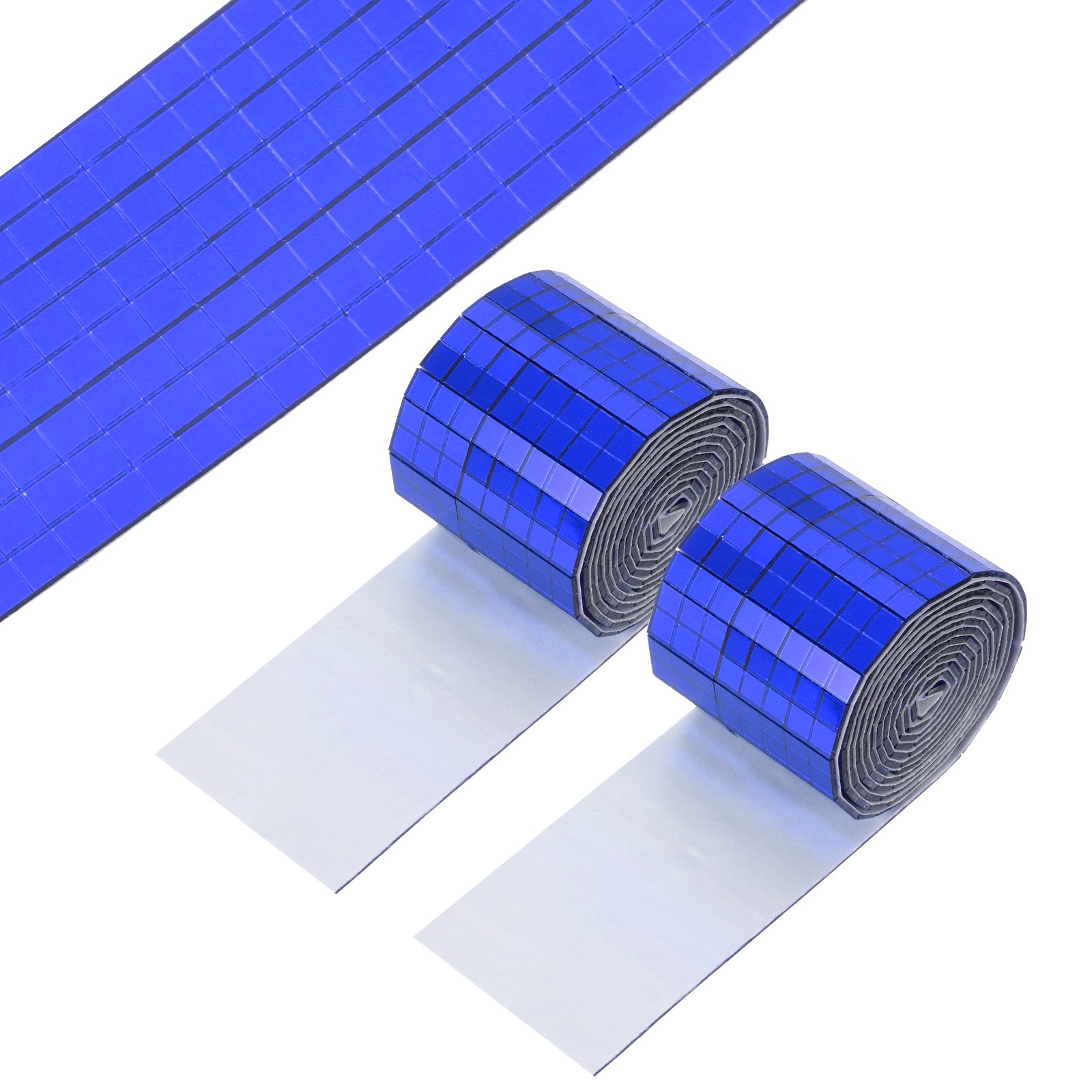 5x5mm Self Adhesive Mirrors Mosaic Tiles, 3200 Pcs Mosaic Sticker, Blue