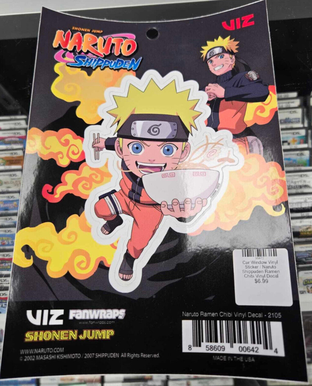Naruto Shippuden Naruto Ramen Chibi Vinyl Car Decal Viz Fanwraps Sticker