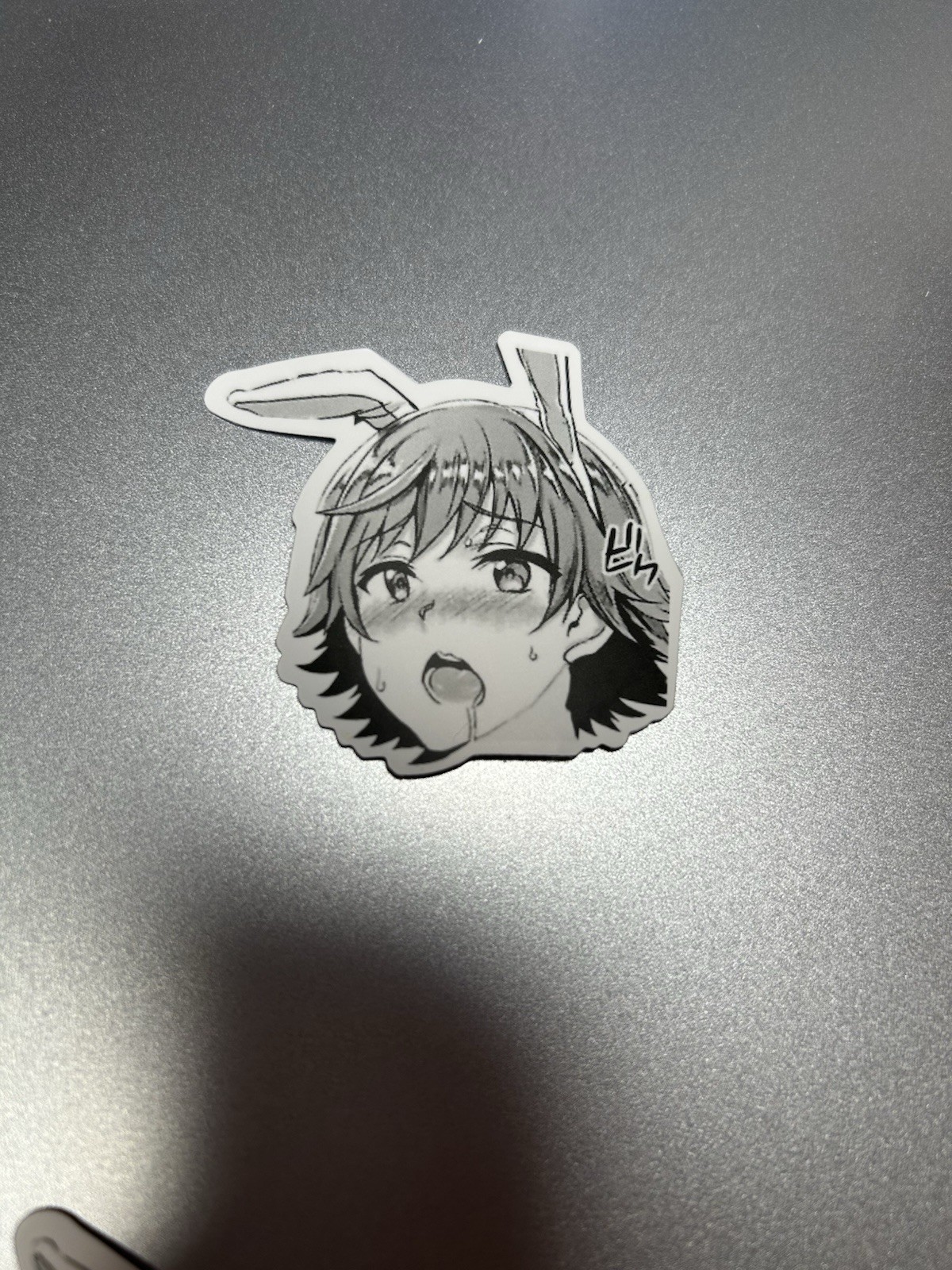 black and white waifu lewd sexy girls stickers #7