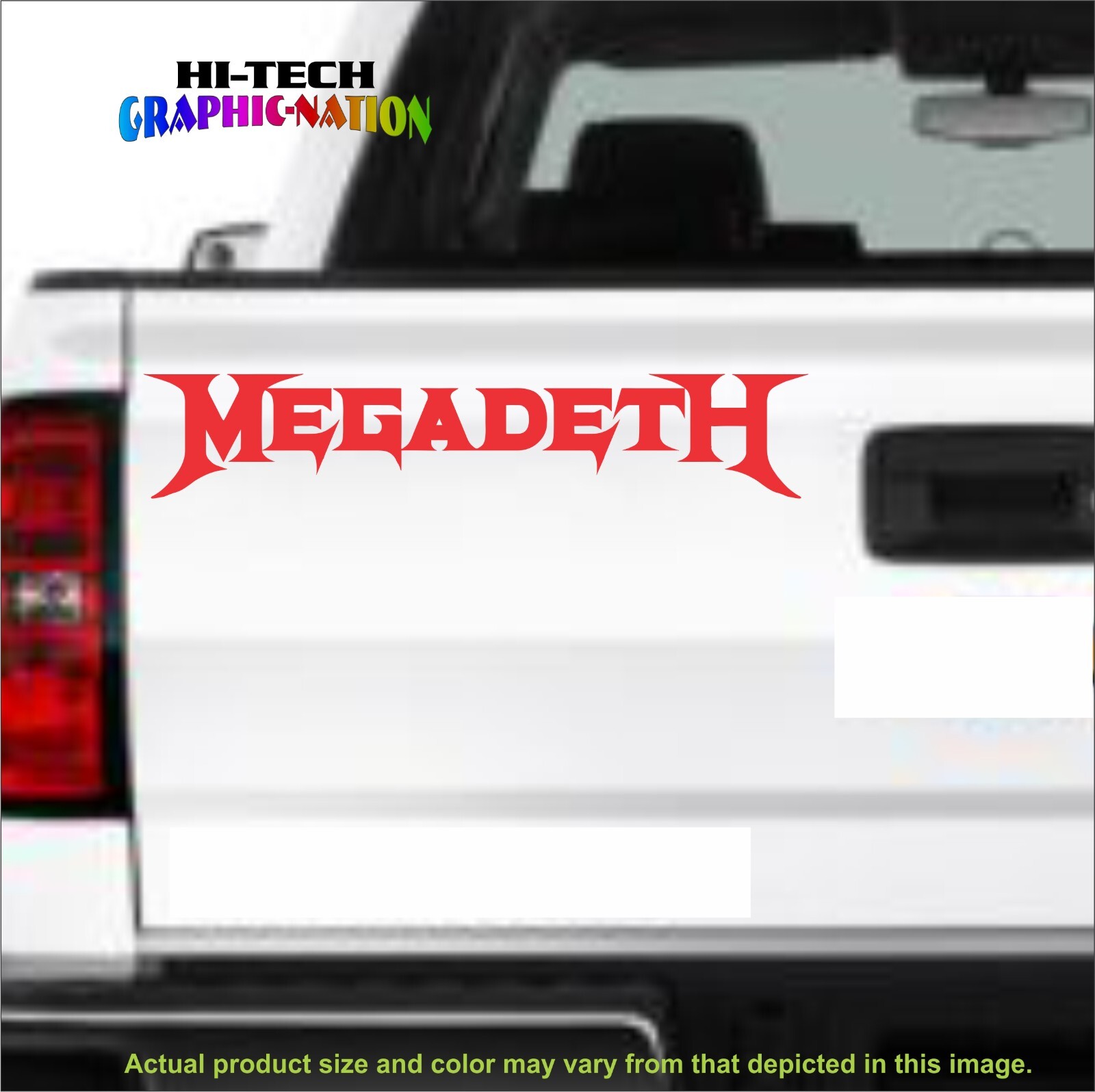 MEGADETH LOGO Sticker Vinyl Decal Car Truck Fun Megadeth Band Logo