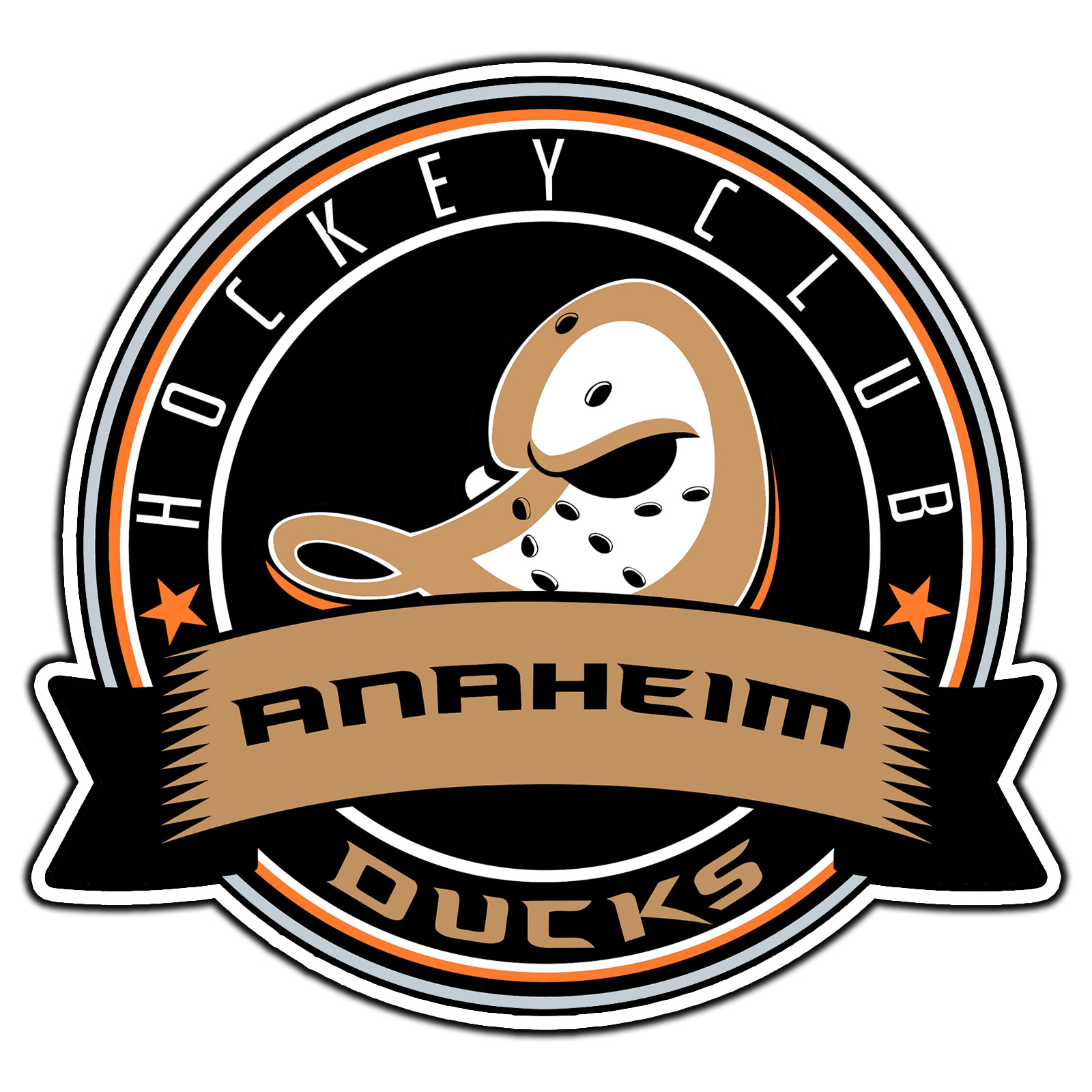 Anaheim Ducks Logo #15 Hockey Fan Sticker Waterproof Vinyl Decal Die-Cut Car