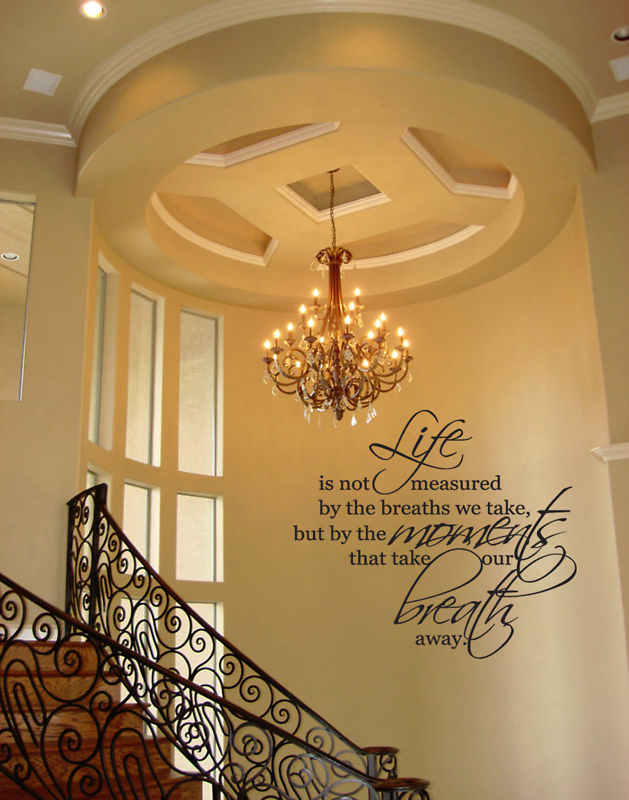 LIFE MOMENTS BREATHS VINYL WALL DECAL QUOTE WORDS HOME LETTERING STICKER