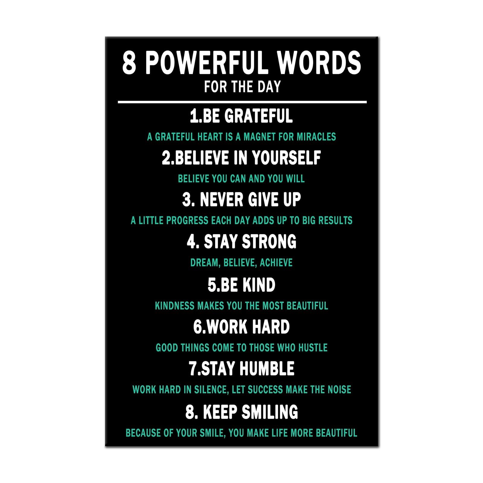 Motivational Wall Art 8 Powerful Words Entrepreneur Quotes Painting Inspirati…