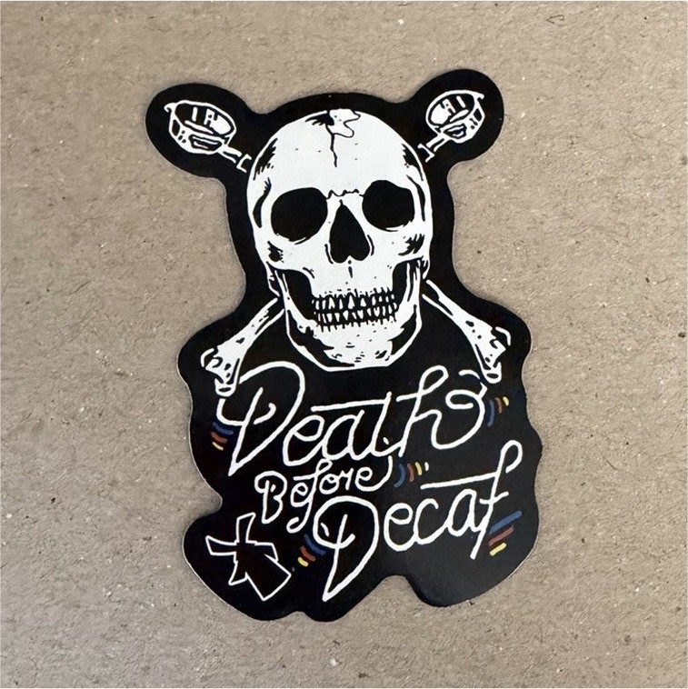 Dutch Bros Skull Coffee Sticker
